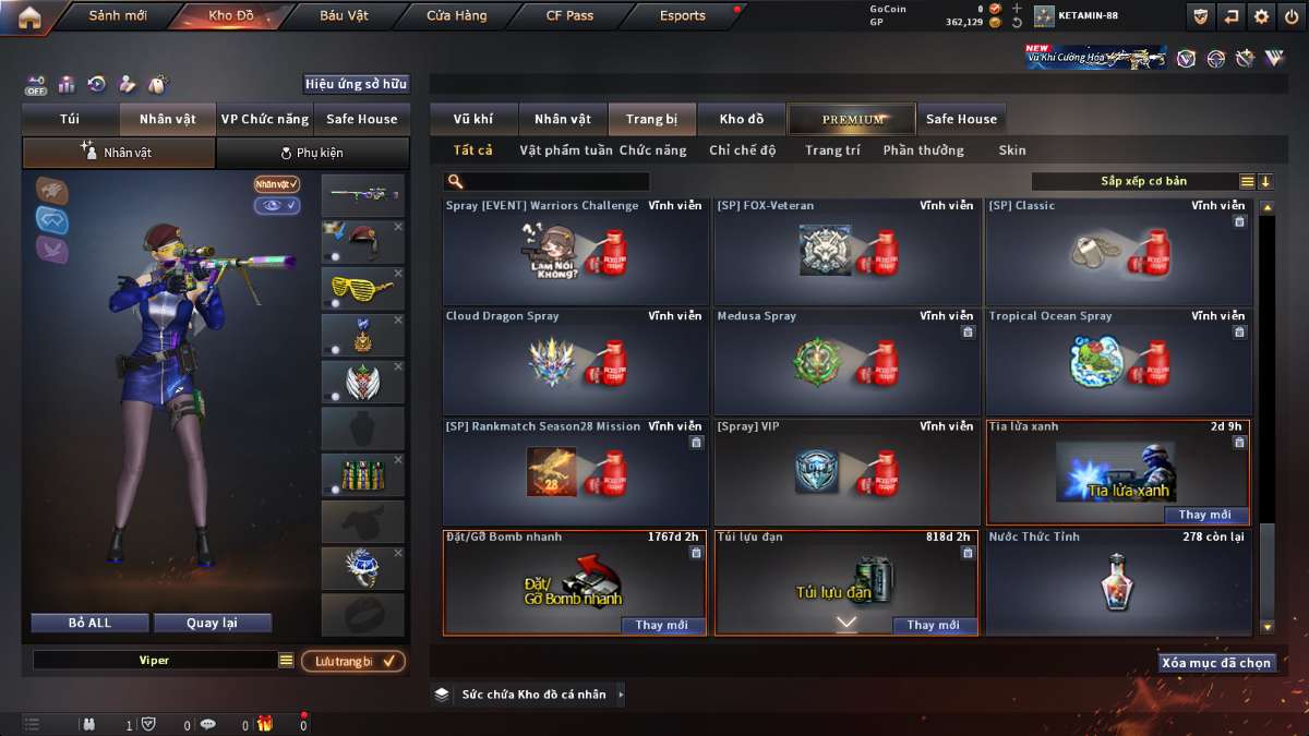 shop acc cf uy tin gia re